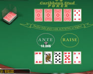 Caribbean stud poker bank HTML5 játék